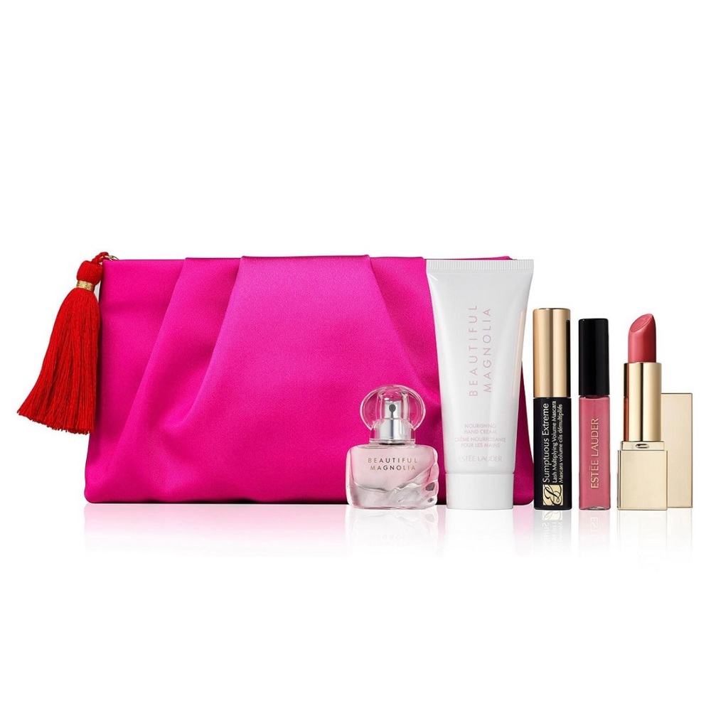 NEW ESTEE LAUDER BEAUTIFUL MAGNOLIA 6-PCS GIFT SET